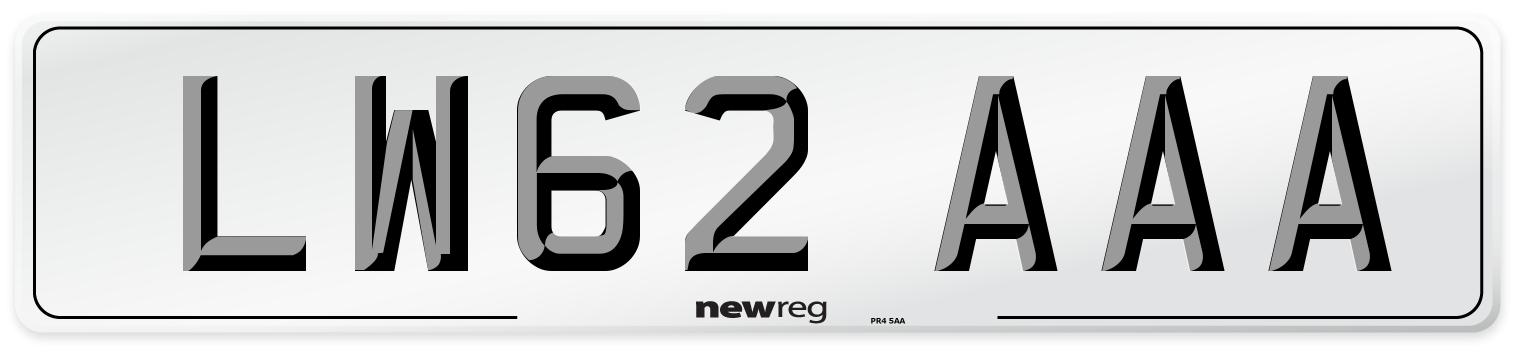 LW62 AAA Number Plate from New Reg